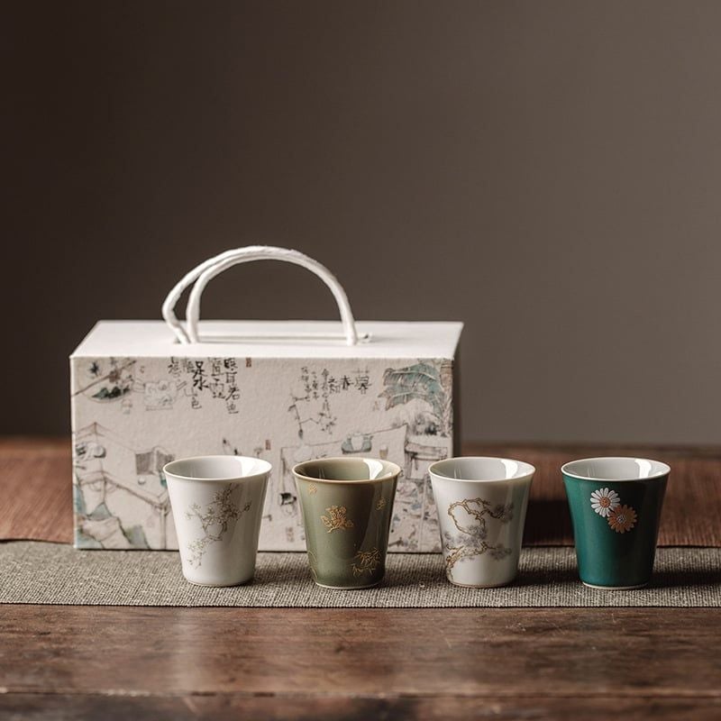  Bộ Chén Trà Tứ Cảnh 