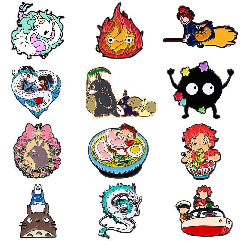  Ghim Cài Áo Ghibli 