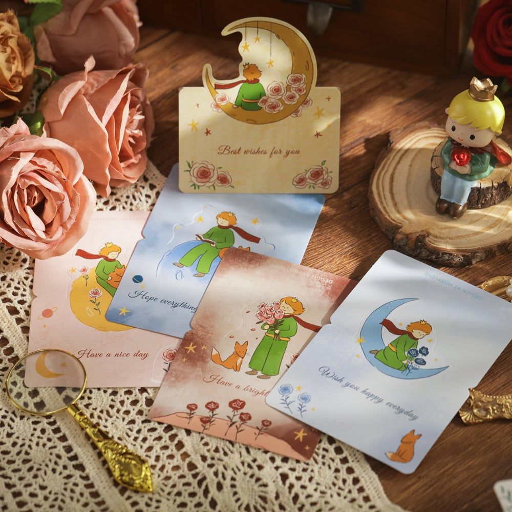  Thiệp Hoàng Tử Bé (Gập đôi) 