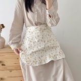  Tạp Dề In Hoa Phong Cách Lolita Dễ Thương 