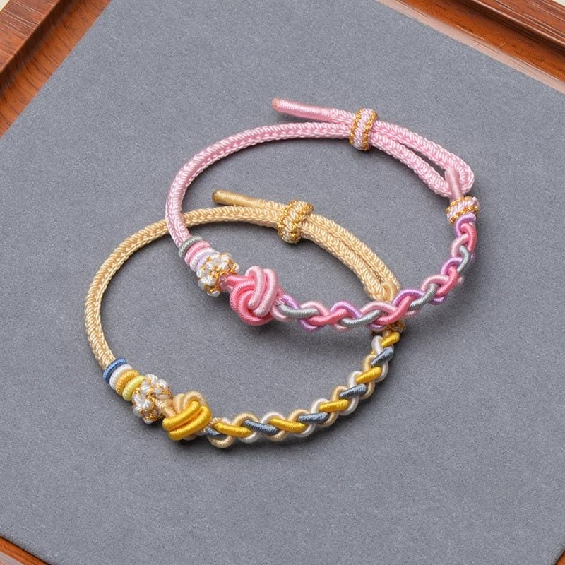  Vòng Tay Bện Dây Pastel 