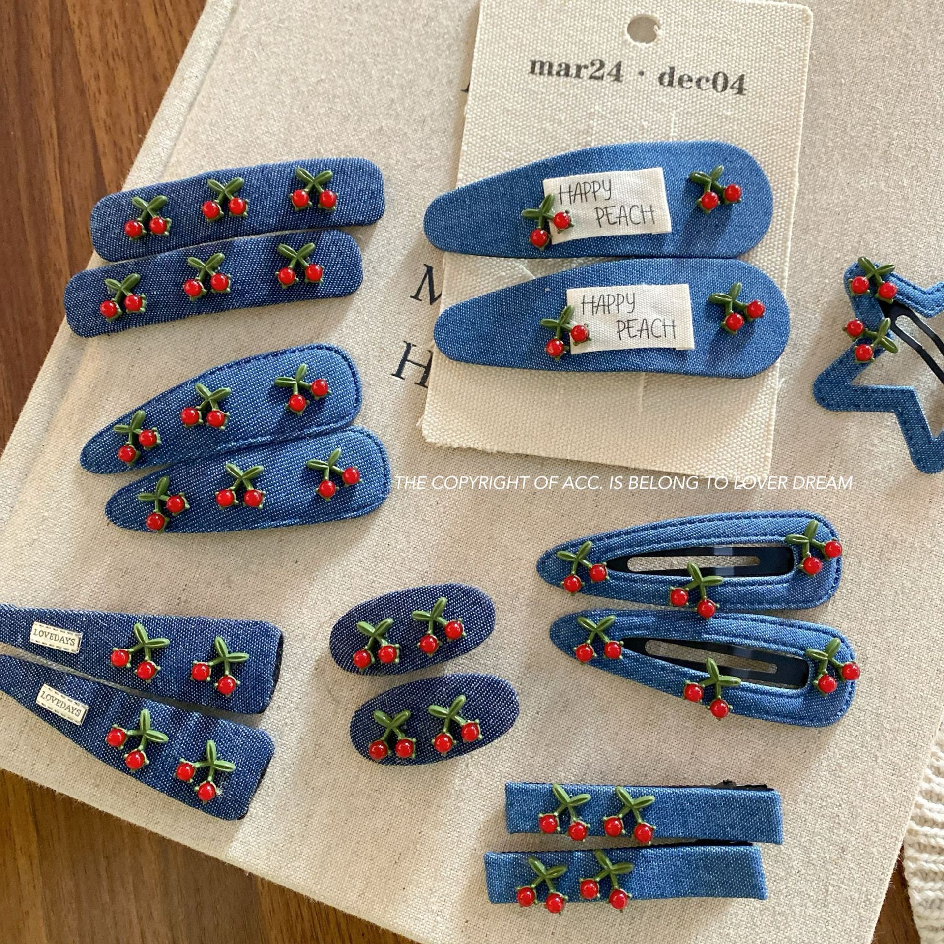  Kẹp Tóc Jean Cherry 