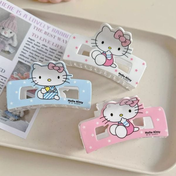  Kẹp Tóc Vuông Hello Kitty 