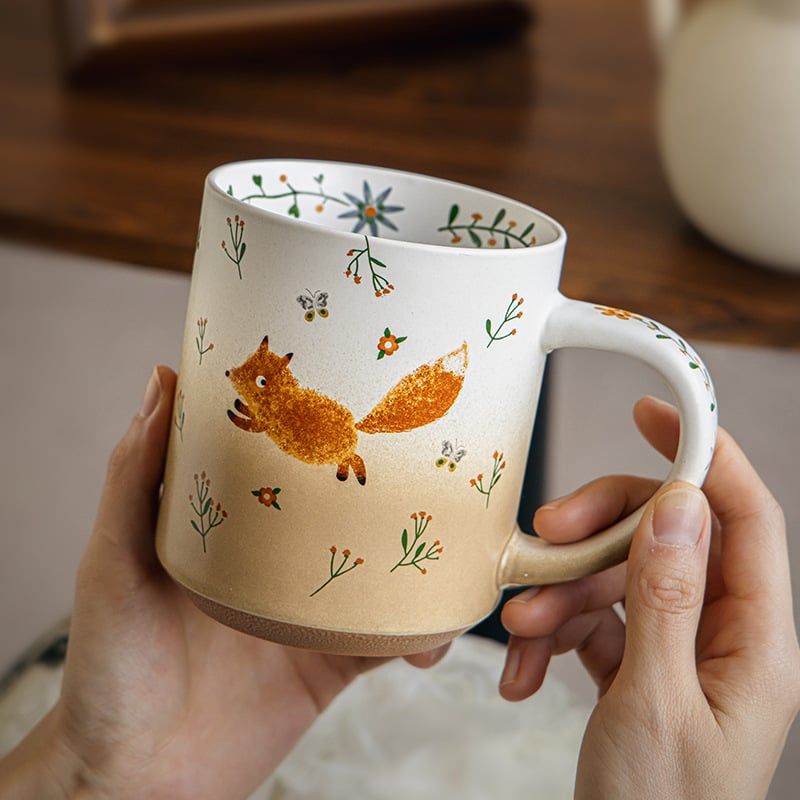  Cốc Gốm Cáo Nhỏ 