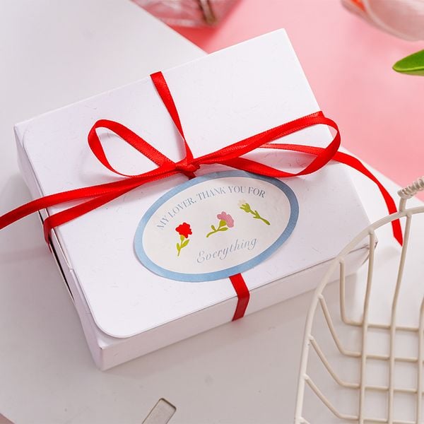  Sticker Bầu Dục My Lover, Thank You For Everything (1 Tờ - 6 Miếng) 