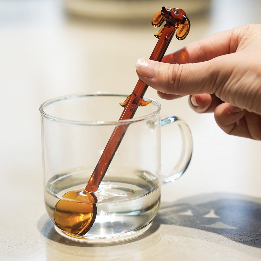  Thìa Thủy Tinh Sausage Puppy 