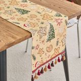  Khăn Trải Bàn Runner Bánh Gừng Cây Thông 