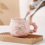  Cốc Sứ Cherry Nơ Hồng 