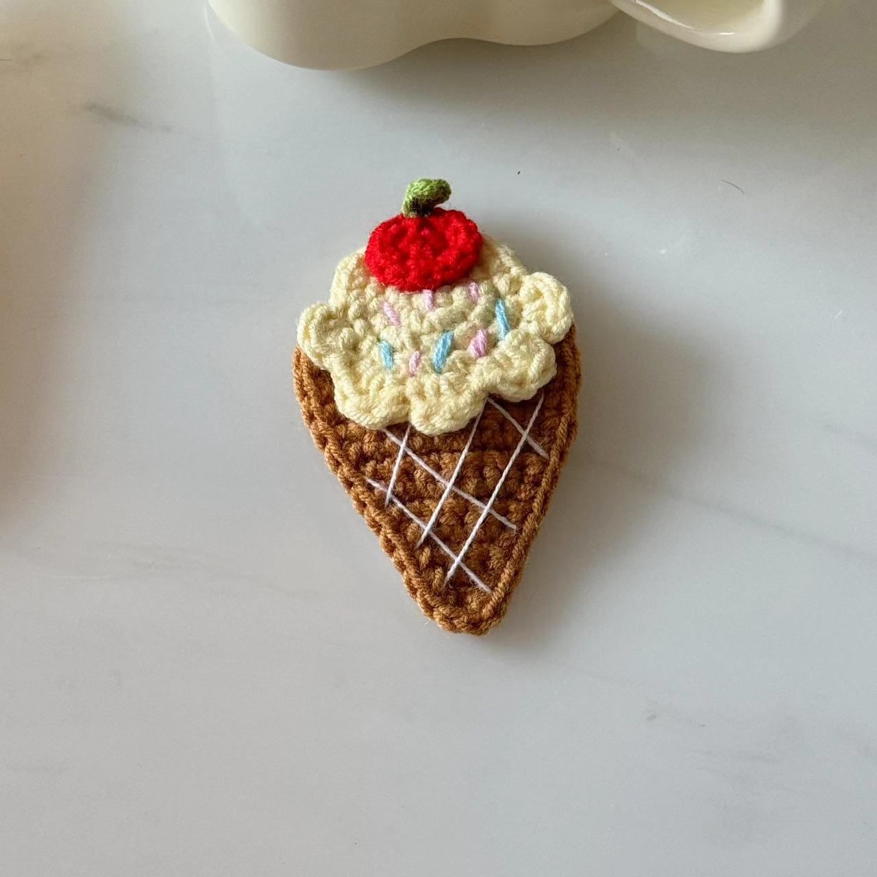  Kẹp Tóc Len Bánh Mì Kem 