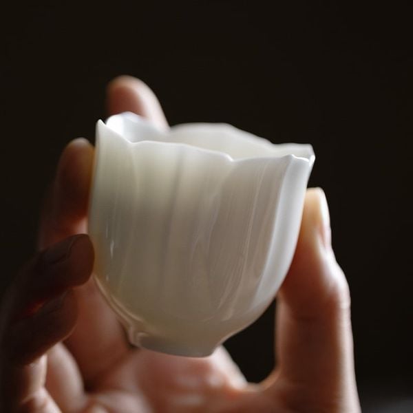  Tách Trà Sứ Trắng 