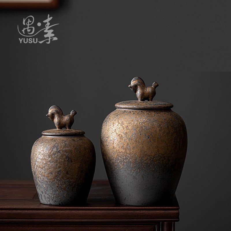  Hũ Đựng Trà Mạ Vàng Mã Đáo Thành Công 