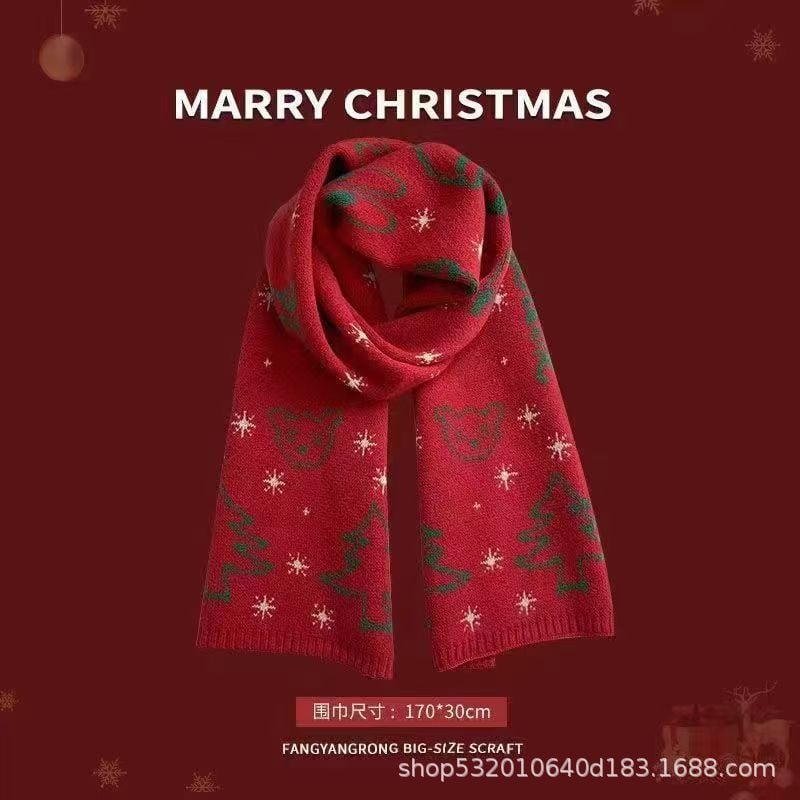  Khăn Quàng Cổ Hoạ Tiết Giáng Sinh 