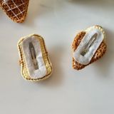  Kẹp Tóc Len Bánh Mì Kem 