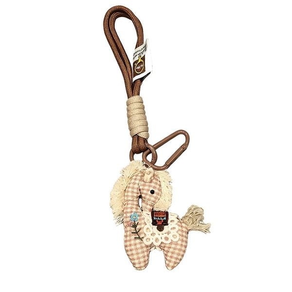  Móc Treo Ngựa Pony Thêu Hoa 