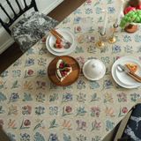  Khăn Trải Bàn Hoa Retro Kiểu Pháp 