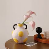  Bình Hoa Chấm Bi Vàng Phong Cách Bắc Âu 