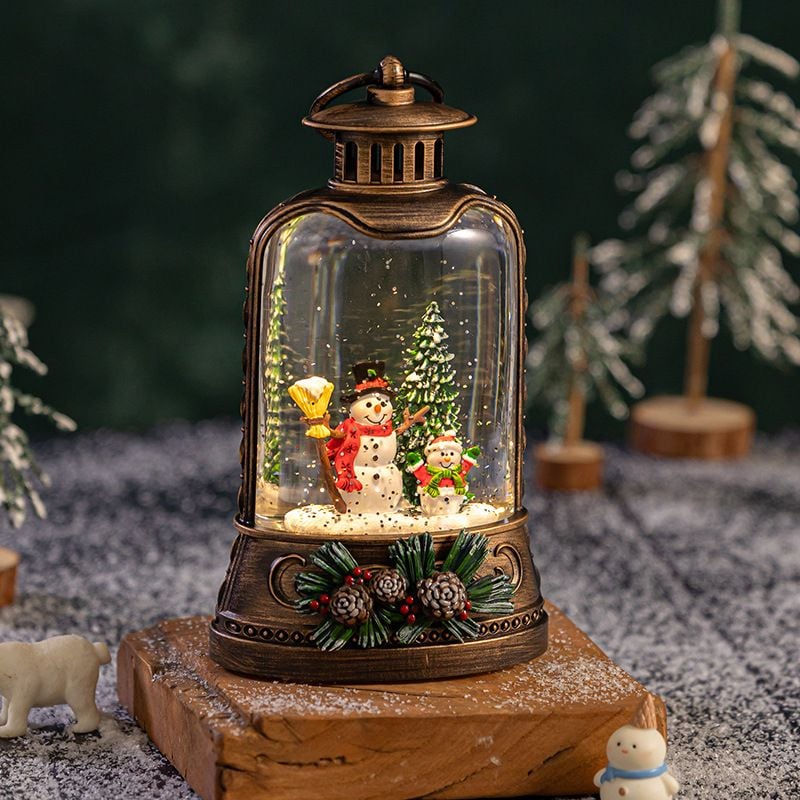  Hộp Nhạc Đèn Lồng Christmas Cổ Điển 