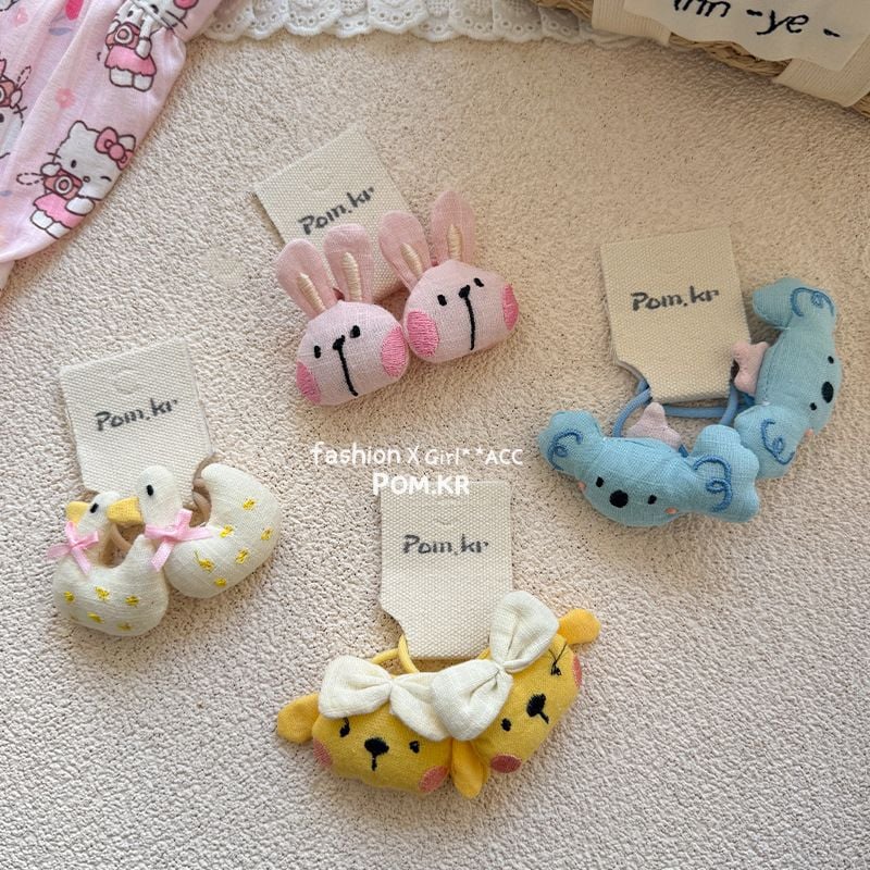  Set 2 Dây Buộc Tóc Bông 