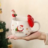  Cốc Gốm Christmas Đeo Nơ 
