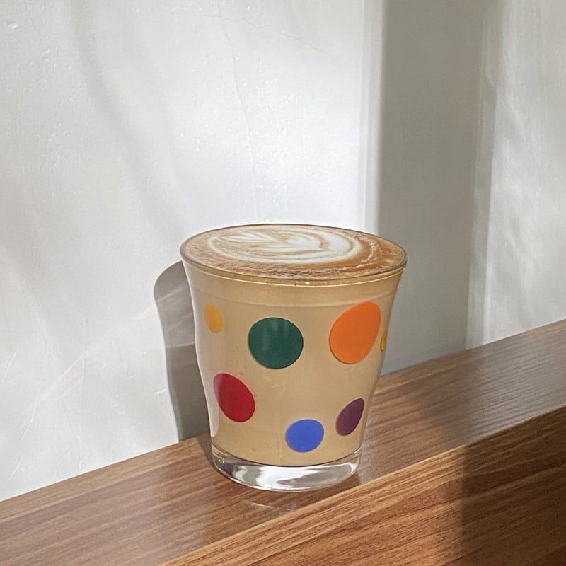  Cốc Thủy Tinh Rainbow Dot 