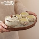  Bộ Dụng Cụ Pha Trà Hoa Tử Đằng 
