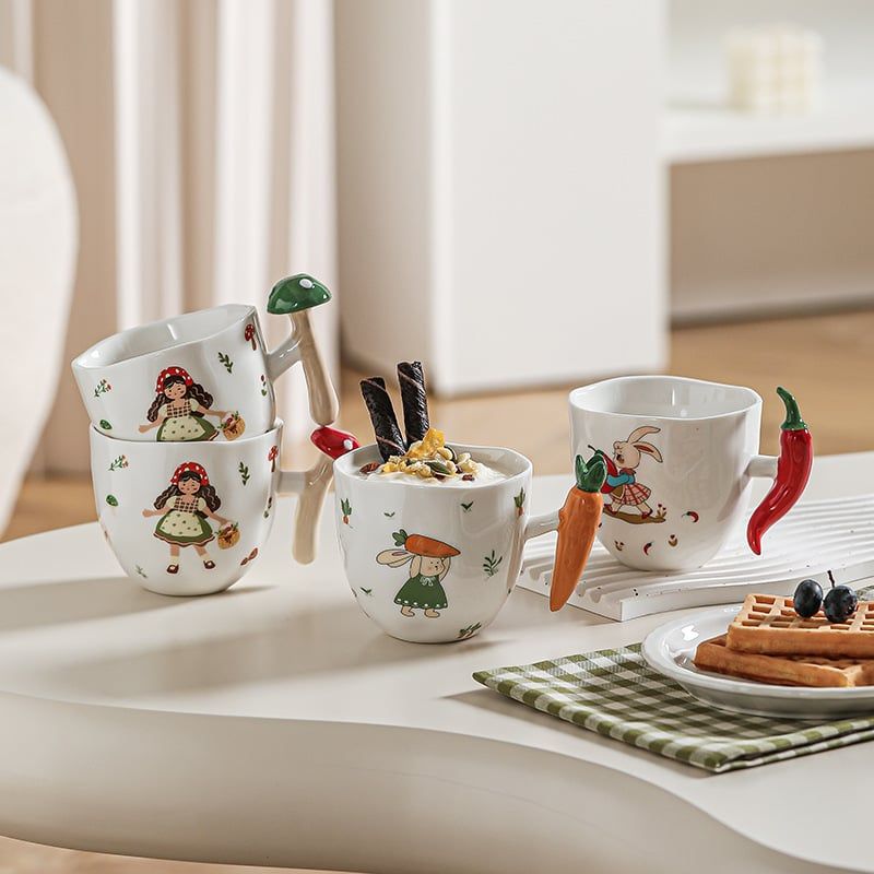  Cốc Gốm Vegetable 