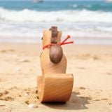  Ngựa Gỗ Bập Bênh Đeo Lục Lạc 