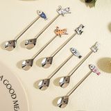  Set Thìa Cafe Mèo Và Cá 