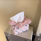  Hộp Đựng Khăn Giấy Hoa Chấm Bi 