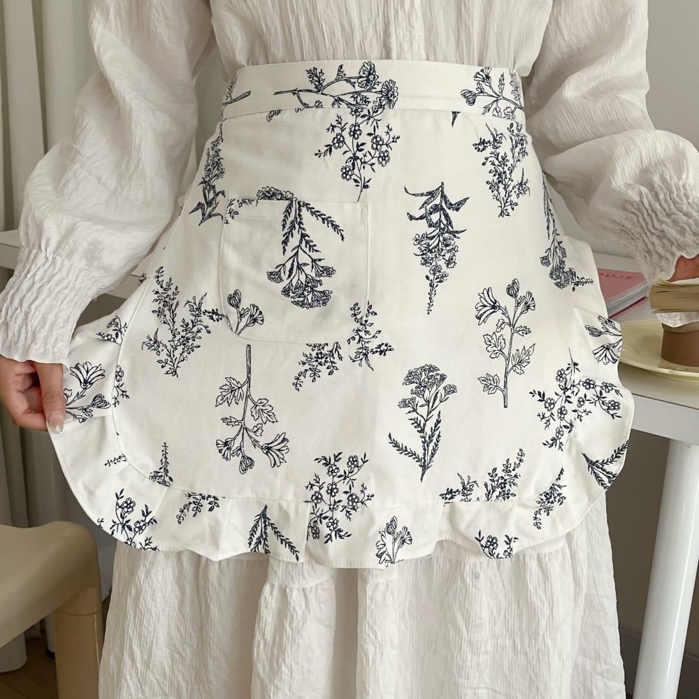  Tạp Dề In Hoa Phong Cách Lolita Dễ Thương 