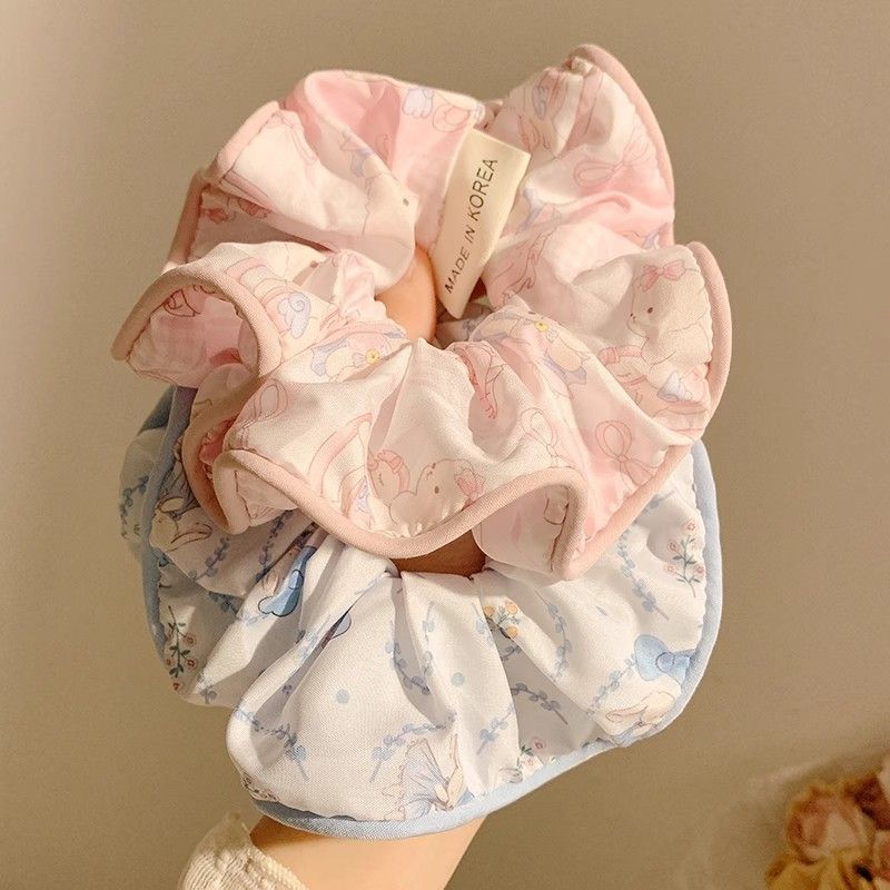  Scrunchies Thỏ Hoa 
