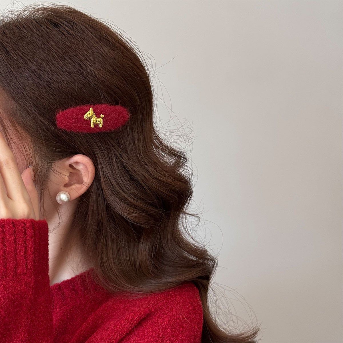  Kẹp Tóc Ngựa Bông 