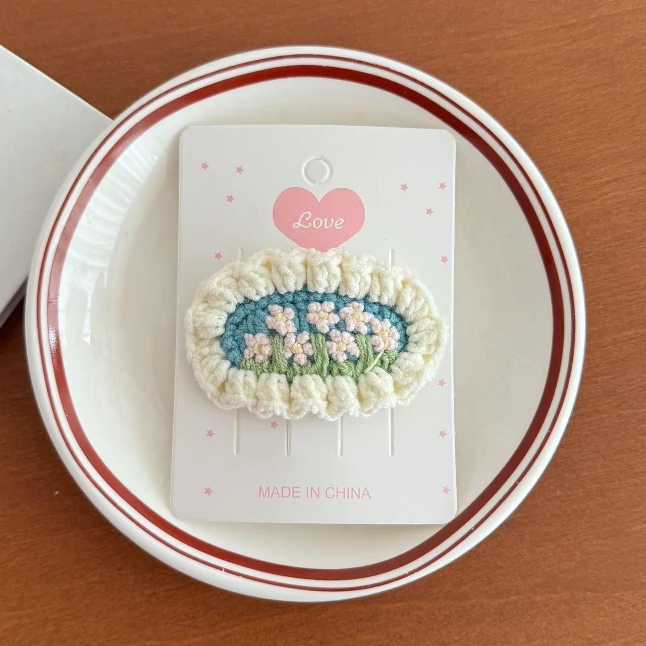  Kẹp Tóc Len Vườn Hoa 