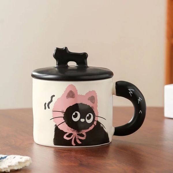  Cốc Black Cat Pink Hood 