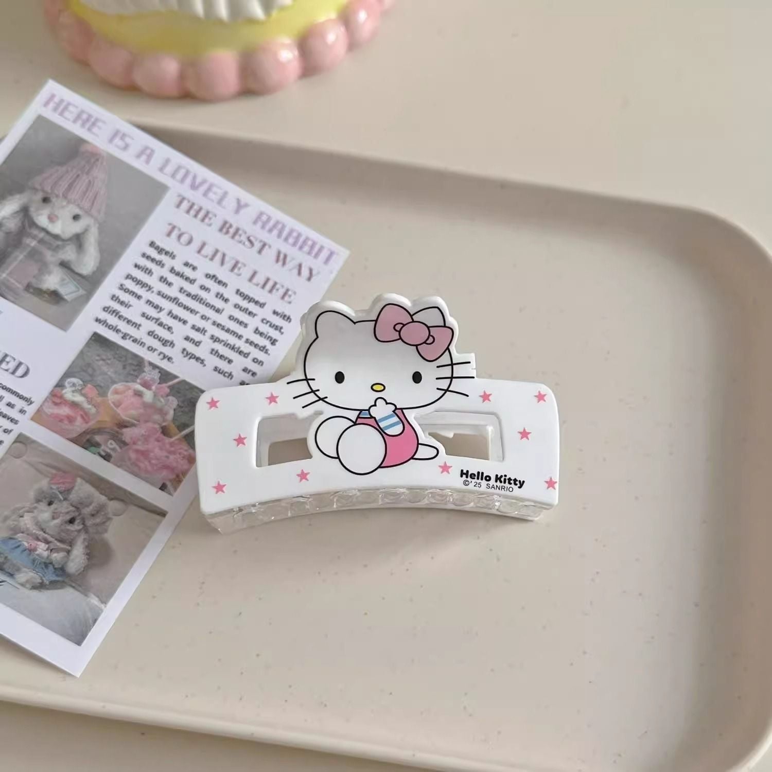  Kẹp Tóc Vuông Hello Kitty 