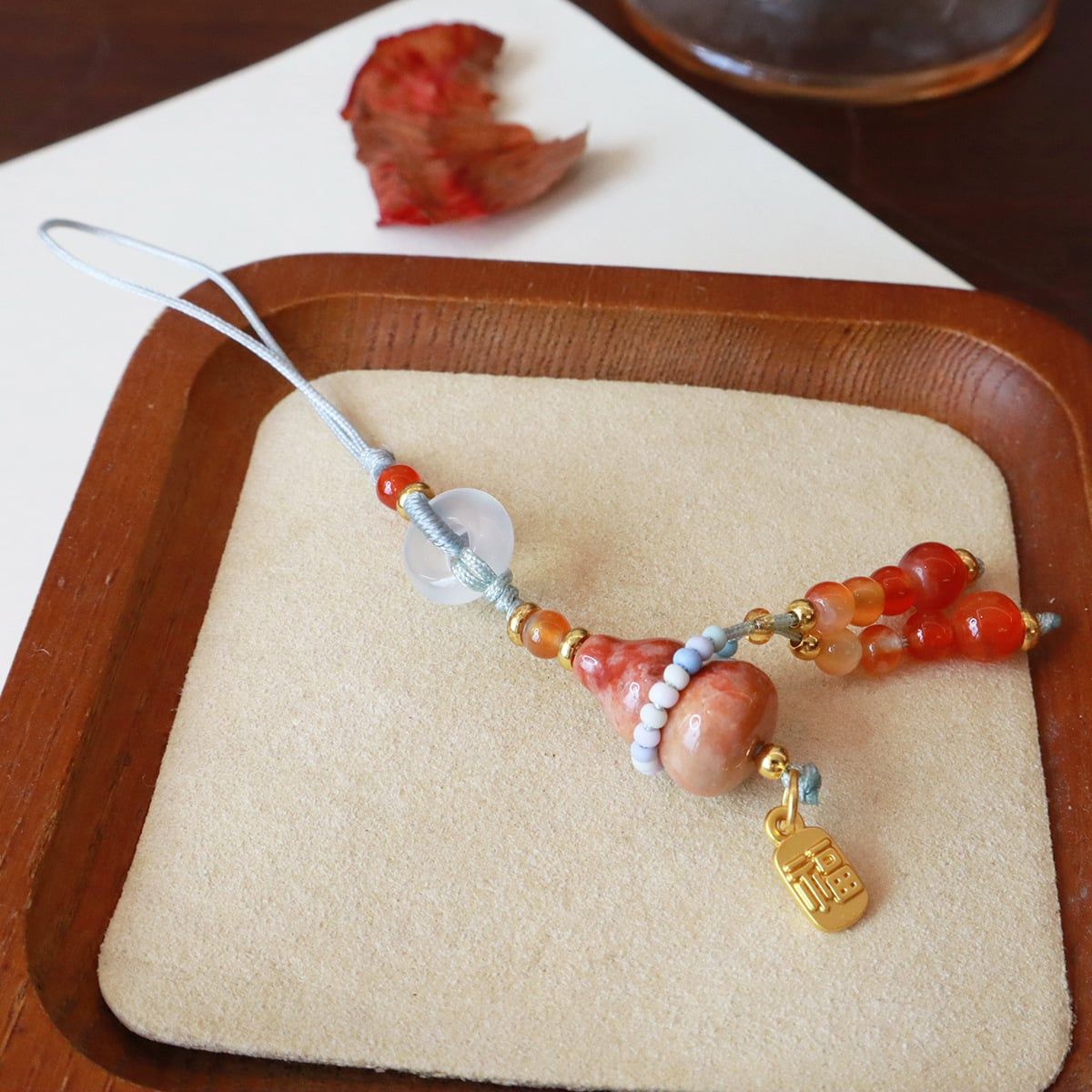  Dây Treo Hồ Lô Đá San Hô Tự Nhiên 