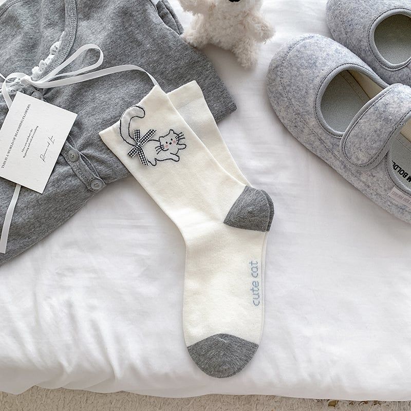  Tất Mèo Đuôi Nơ 