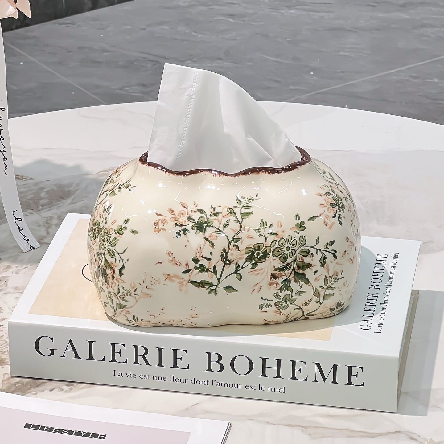  Hộp Đựng Khăn Giấy Lộc Hoa Nhã Ý 