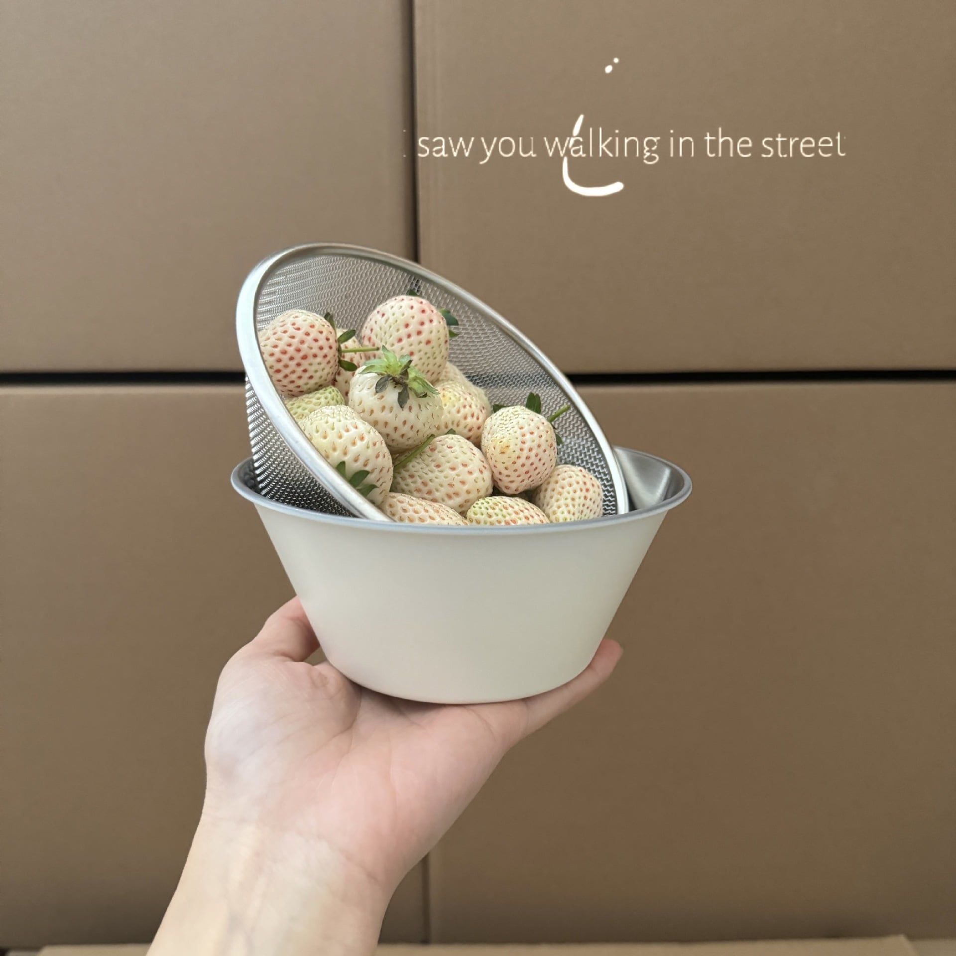  Set Bát Rổ Cream 
