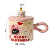  Cốc Mèo Happy Birthday 