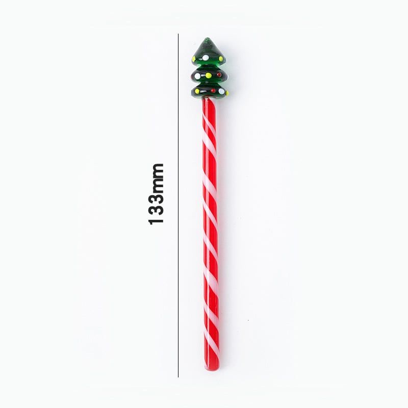  Que Khuấy Thủy Tinh Cây Thông Noel 