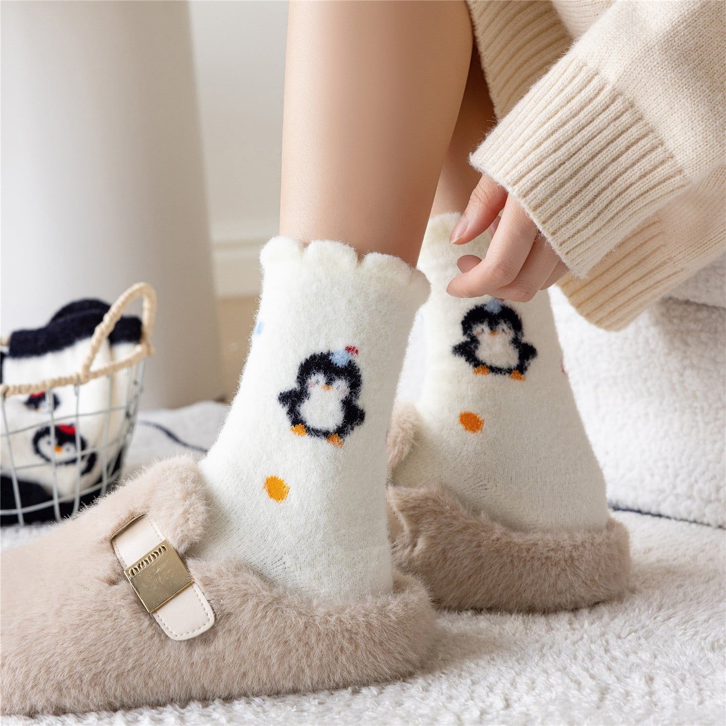  Tất Chim Cánh Cụt Dễ Thương 