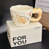  Cốc Gốm Quai Mèo 