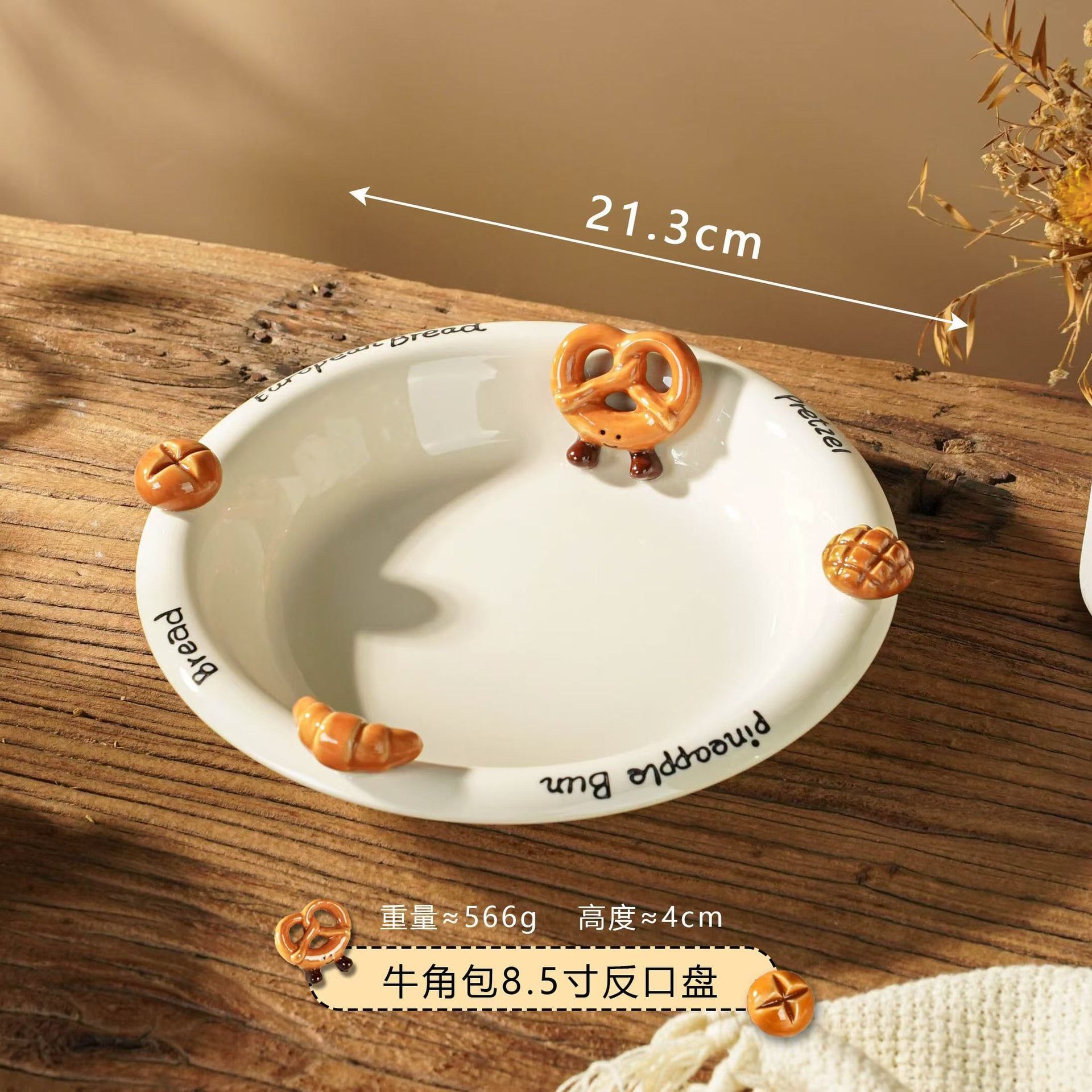  Bát, Đĩa Gốm Bread 