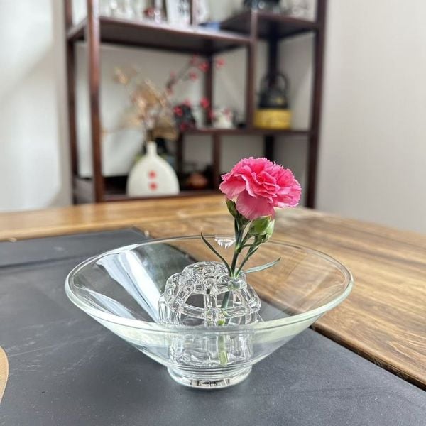  Bát Thủy Tinh & Cầu Lưới Cắm Hoa 
