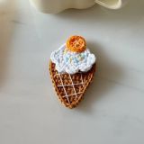  Kẹp Tóc Len Bánh Mì Kem 