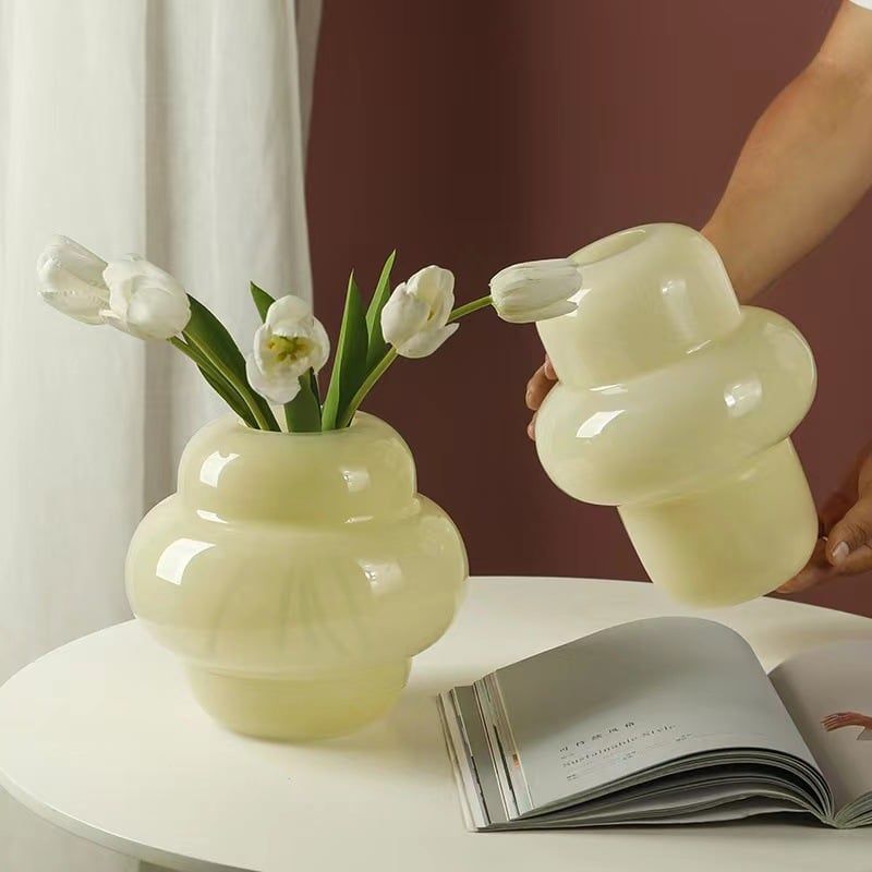  Bình Hoa Cream Bubble 