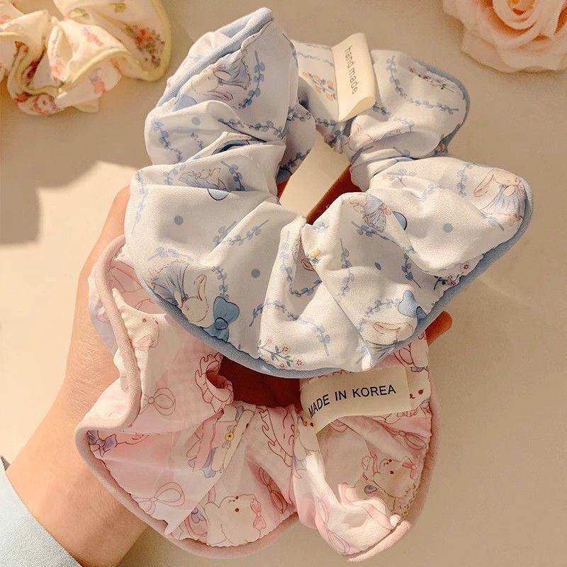  Scrunchies Thỏ Hoa 