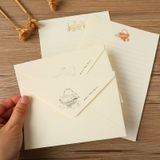  Tập Giấy Viết Thư Họa Tiết Gold 