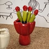  Set Dĩa Ăn Trái Cây Hoa Tulip 